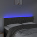 Tăblie de pat cu LED, gri închis, 144x7x78/88 cm, catifea - WALTI WALTI