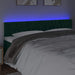 Tăblie de pat cu LED, verde închis, 200x7x78/88 cm, catifea - WALTI WALTI