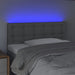 Tăblie de pat cu LED, gri deschis, 90x5x78/88 cm, textil - WALTI WALTI