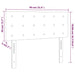 Tăblie de pat cu LED, gri deschis, 90x5x78/88 cm, textil - WALTI WALTI