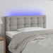 Tăblie de pat cu LED, gri deschis, 90x5x78/88 cm, textil - WALTI WALTI