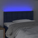 Tăblie de pat cu LED, albastru, 90x5x78/88 cm, textil - WALTI WALTI