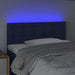 Tăblie de pat cu LED, albastru, 100x5x78/88 cm, textil - WALTI WALTI