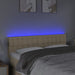 Tăblie de pat cu LED, crem, 144x5x78/88 cm, textil - WALTI WALTI