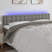 Tăblie de pat cu LED, gri închis, 180x5x78/88 cm, textil - WALTI WALTI
