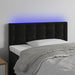 Tăblie de pat cu LED, negru, 100x5x78/88 cm, catifea - WALTI WALTI