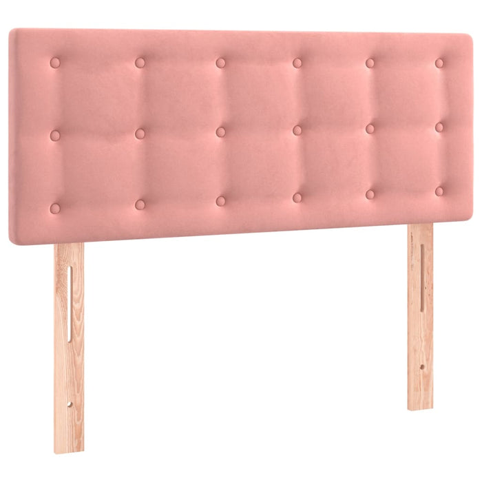 Tăblie de pat cu LED, roz, 90x5x78/88 cm, catifea - WALTI WALTI