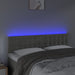 Tăblie de pat cu LED, gri deschis, 144x5x78/88 cm, catifea - WALTI WALTI