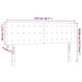 Tăblie de pat cu LED, gri deschis, 144x5x78/88 cm, catifea - WALTI WALTI