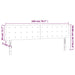 Tăblie de pat cu LED, roz, 200x5x78/88 cm, catifea - WALTI WALTI