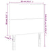 Tăblie de pat cu LED, roz, 90x5x118/128 cm, catifea - WALTI WALTI