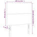 Tăblie de pat cu LED, roz, 100x5x118/128 cm, catifea - WALTI WALTI