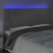 Tăblie de pat cu LED, gri deschis, 180x5x118/128 cm, catifea - WALTI WALTI
