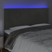 Tăblie de pat cu LED, gri închis, 180x5x118/128 cm, catifea - WALTI WALTI