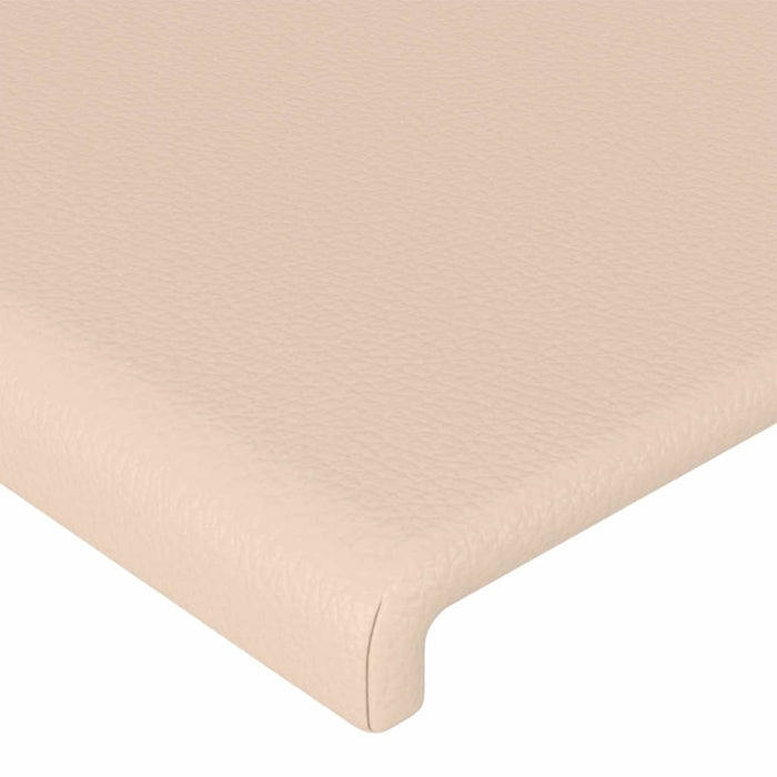 Tăblie de pat cu LED cappuccino 80x5x118/128cm, piele ecologică - WALTI WALTI