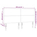 Tăblie cu LED-uri, crem, 160x5x118/128 cm, piele ecologică - WALTI WALTI