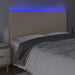 Tăblie de pat cu LED, cappuccino, 160x5x118/128 cm, piele eco - WALTI WALTI