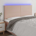 Tăblie de pat cu LED, cappuccino, 160x5x118/128 cm, piele eco - WALTI WALTI
