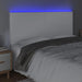 Tăblie de pat cu LED, alb, 180x5x118/128 cm, piele ecologică - WALTI WALTI