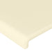 Tăblie de pat cu LED, crem, 163x16x118/128 cm, piele ecologică - WALTI WALTI