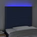 Tăblie de pat cu LED, albastru, 90x5x118/128 cm, textil - WALTI WALTI