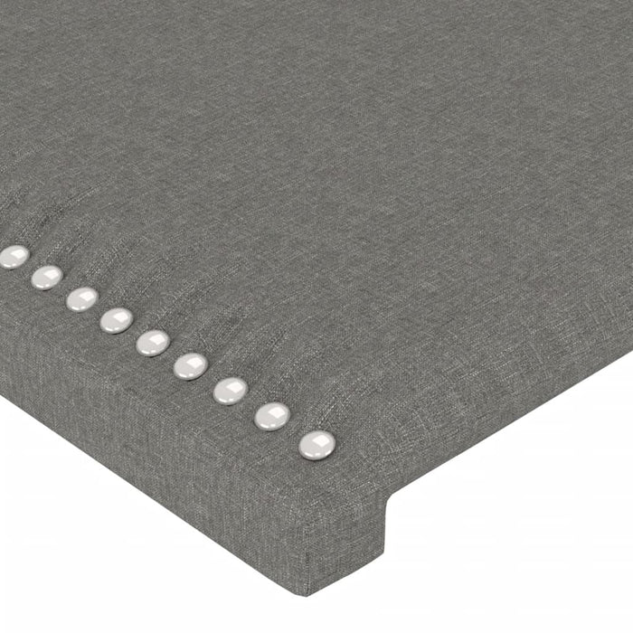 Tăblie de pat cu LED, gri închis, 100x5x118/128 cm, textil - WALTI WALTI