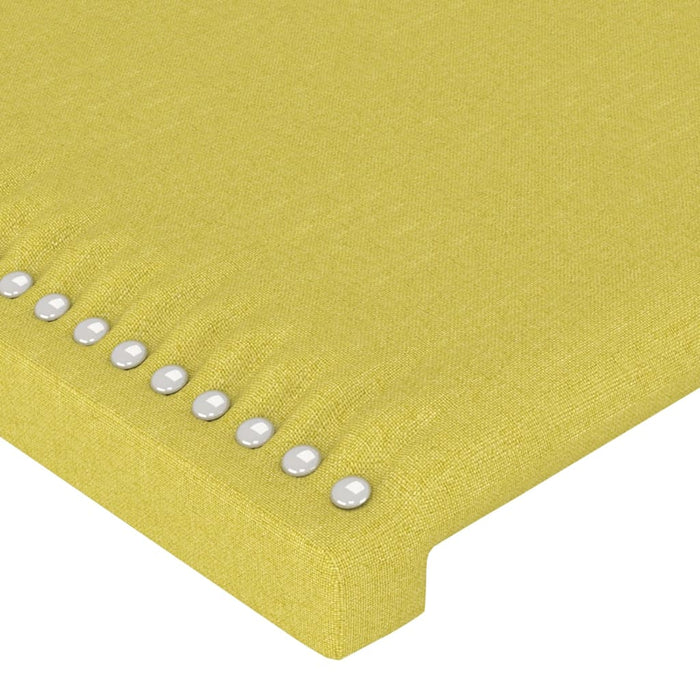 Tăblie de pat cu LED, verde, 144x5x118/128 cm, textil - WALTI WALTI