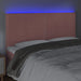 Tăblie de pat cu LED, roz, 160x5x118/128 cm, catifea - WALTI WALTI