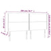 Tăblie de pat cu LED, gri deschis, 200x5x118/128 cm, catifea - WALTI WALTI