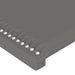 Tăblie de pat cu LED, gri, 144x5x118/128 cm, textil - WALTI WALTI