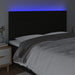 Tăblie de pat cu LED, negru, 160x5x118/128 cm, textil - WALTI WALTI