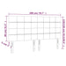Tăblie de pat cu LED, crem, 200x5x118/128 cm, textil - WALTI WALTI