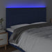 Tăblie de pat cu LED, albastru, 200x5x118/128 cm, textil - WALTI WALTI