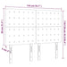 Tăblie de pat cu LED, alb, 144x5x118/128 cm, piele ecologică - WALTI WALTI