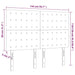 Tăblie de pat cu LED, crem, 144x5x118/128 cm, piele ecologică - WALTI WALTI