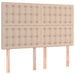 Tăblie de pat cu LED, cappuccino, 144x5x118/128 cm, piele eco - WALTI WALTI