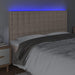 Tăblie de pat cu LED, cappuccino, 180x5x118/128 cm, piele eco - WALTI WALTI
