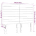 Tăblie de pat cu LED, crem, 144x5x118/128 cm, textil - WALTI WALTI