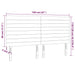 Tăblie de pat cu LED, gri deschis, 160x5x118/128 cm, textil - WALTI WALTI