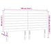 Tăblie de pat cu LED, gri deschis, 180x5x118/128 cm, textil - WALTI WALTI