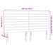 Tăblie de pat cu LED, crem, 180x5x118/128 cm, textil - WALTI WALTI