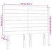 Tăblie de pat cu LED, albastru închis, 144x5x118/128cm, catifea - WALTI WALTI