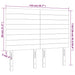 Tăblie de pat cu LED, roz, 144x5x118/128 cm, catifea - WALTI WALTI