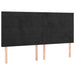 Tăblie de pat cu LED, negru, 160x5x118/128 cm, catifea - WALTI WALTI