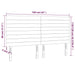 Tăblie de pat cu LED, negru, 160x5x118/128 cm, catifea - WALTI WALTI