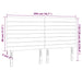Tăblie de pat cu LED, roz, 200x5x118/128 cm, catifea - WALTI WALTI