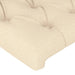 Tăblie de pat cu LED, crem, 200x7x118/128 cm, textil - WALTI WALTI