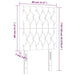 Tăblie de pat cu LED, gri deschis, 80x7x118/128 cm, catifea - WALTI WALTI