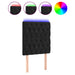 Tăblie de pat cu LED, negru, 80x7x118/128 cm, catifea - WALTI WALTI