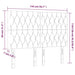 Tăblie de pat cu LED, gri deschis, 144x7x118/128 cm, catifea - WALTI WALTI